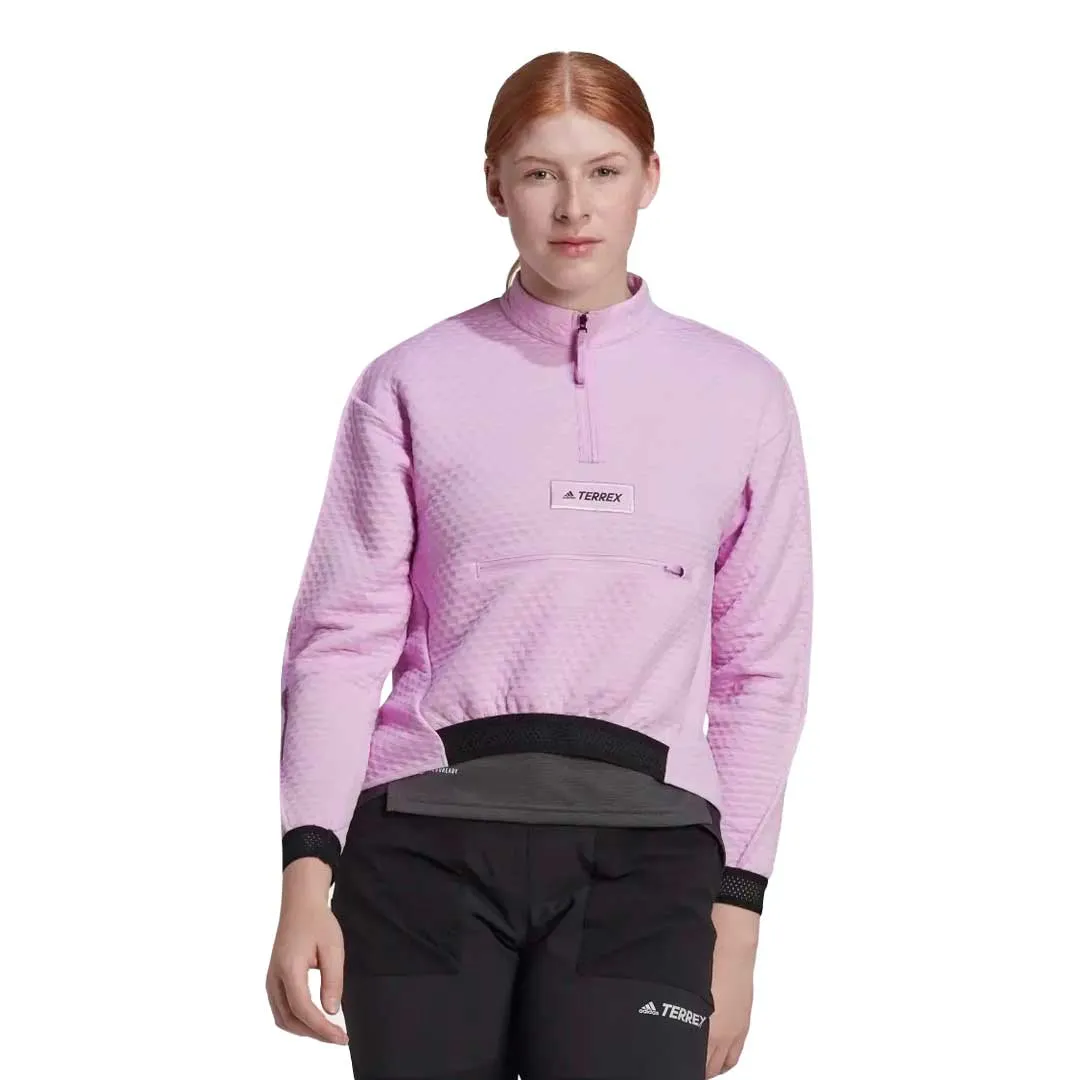 adidas - Women's Terrex Hike 1/2 Zip Fleece Pullover (HH9276) MultiPocketStyle