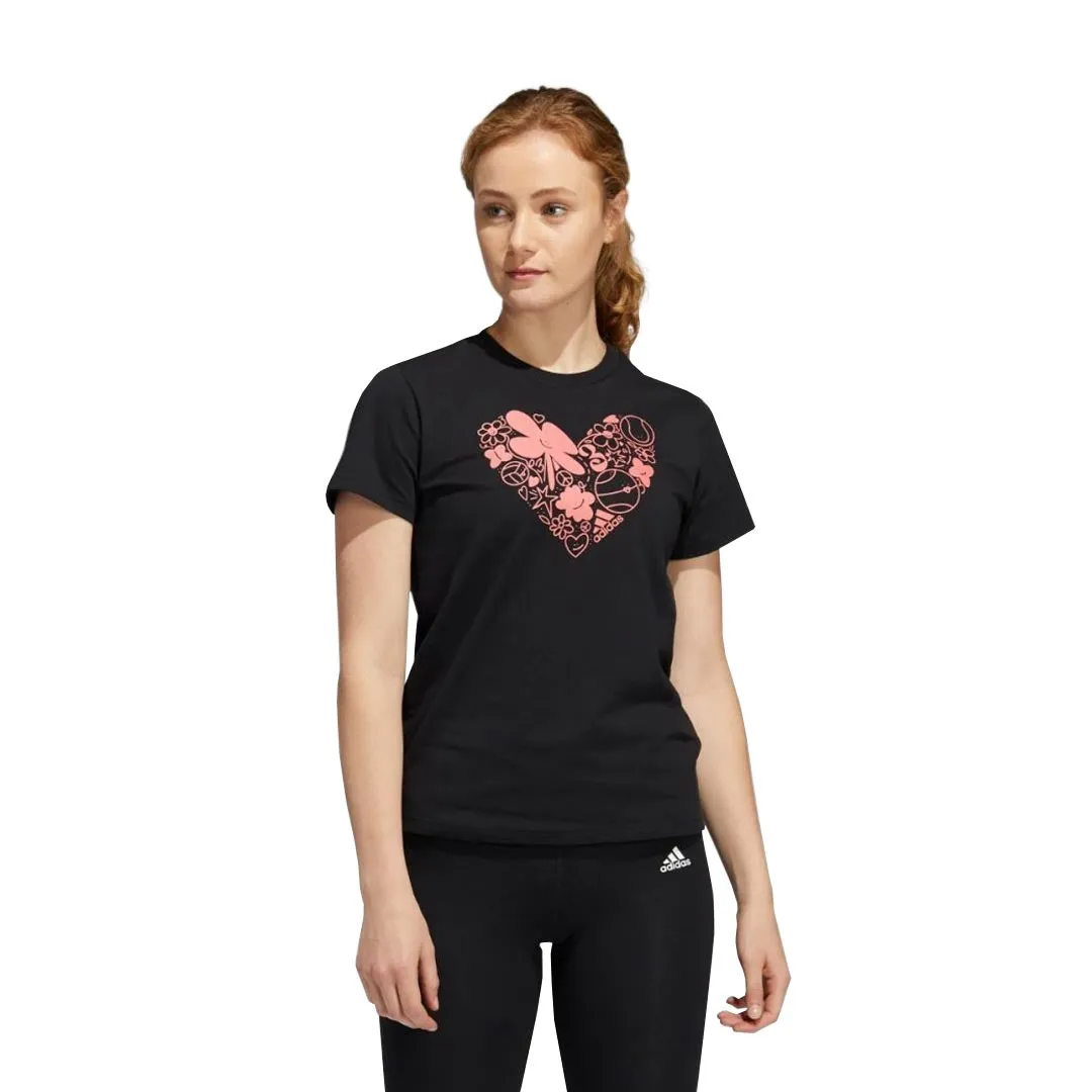 adidas - Women's Fun Graphic T-Shirt (HE4913) Flexible Cuffs