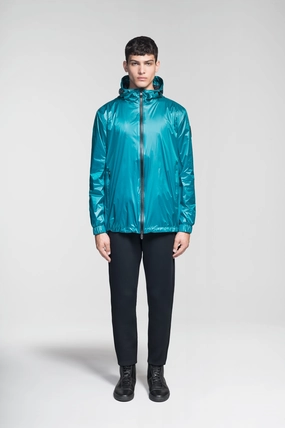 Practical Everyday Fit Stratus Men's Tailored Packable Rain Jacket