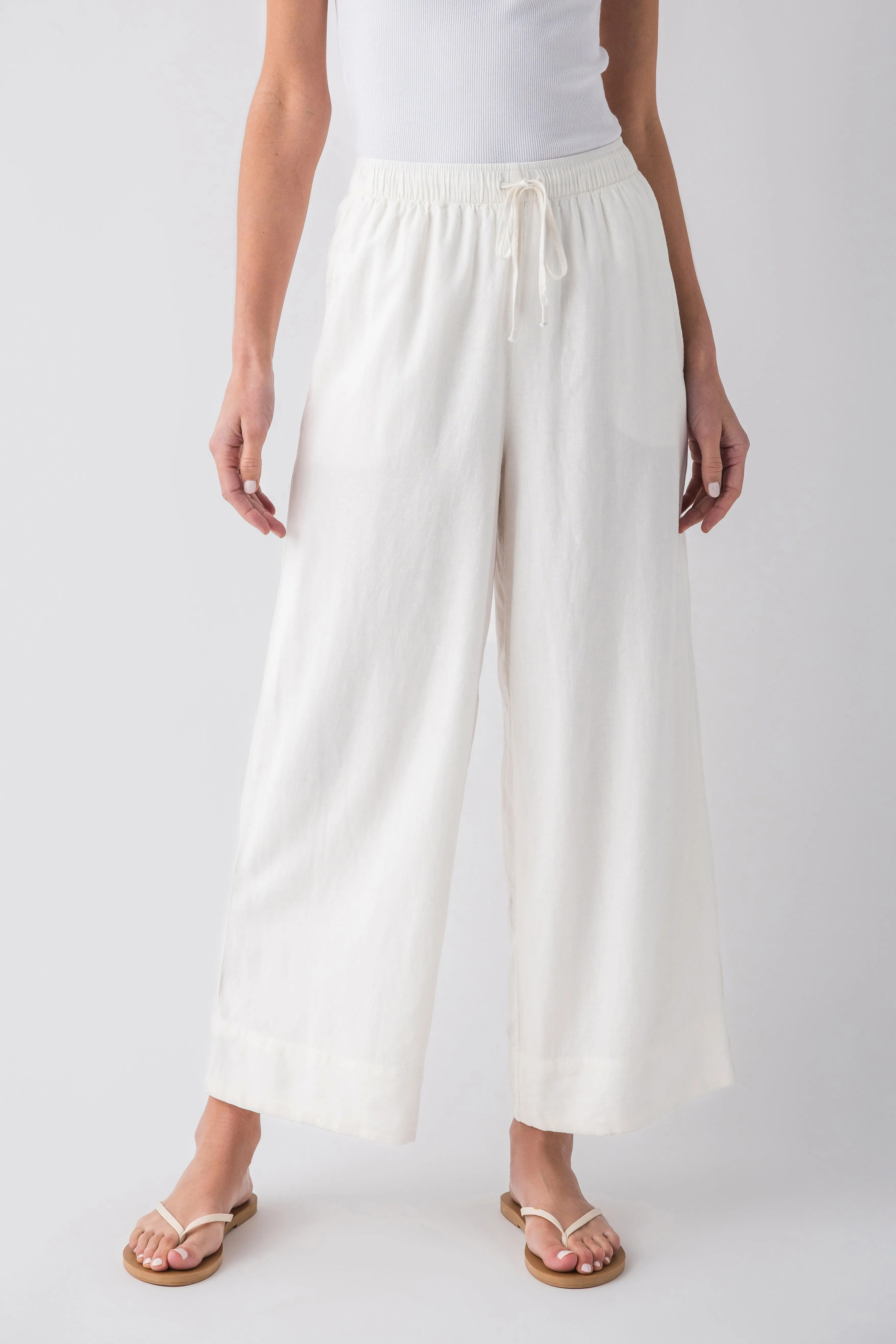 Z Supply Easton Linen Pant Layered Panel Design