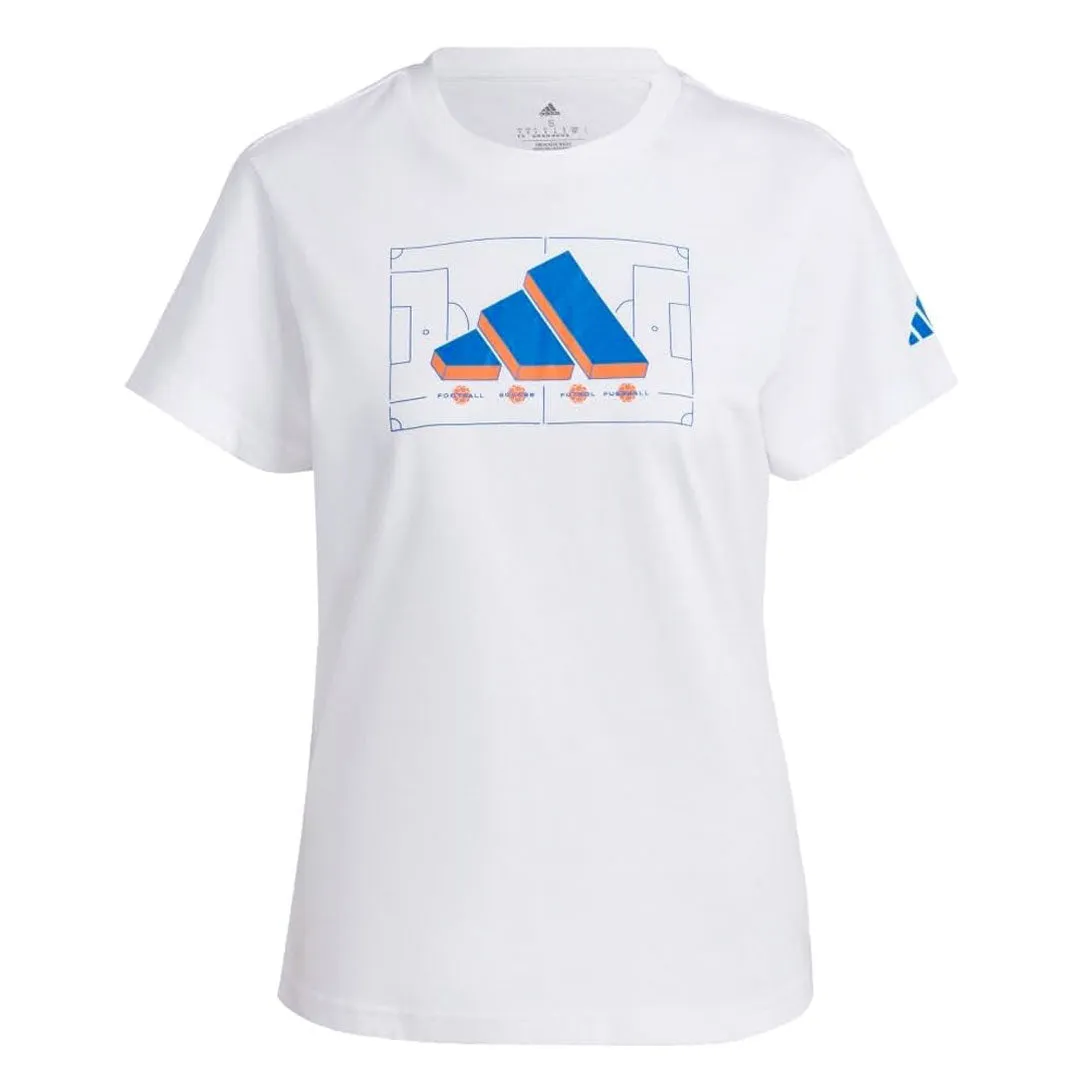 adidas - Women's Soccer Logo T-Shirt (II3574) OdorControl Treatment Ventilated Back