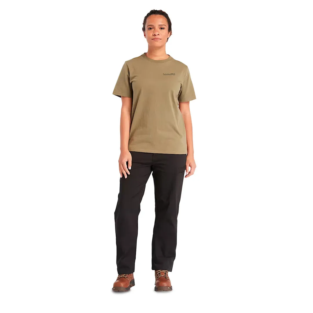 Timberland Pro - Women's Cotton Core Short Sleeve T-Shirt (TB0A6D7X360) Detachable Lining Stand Collar