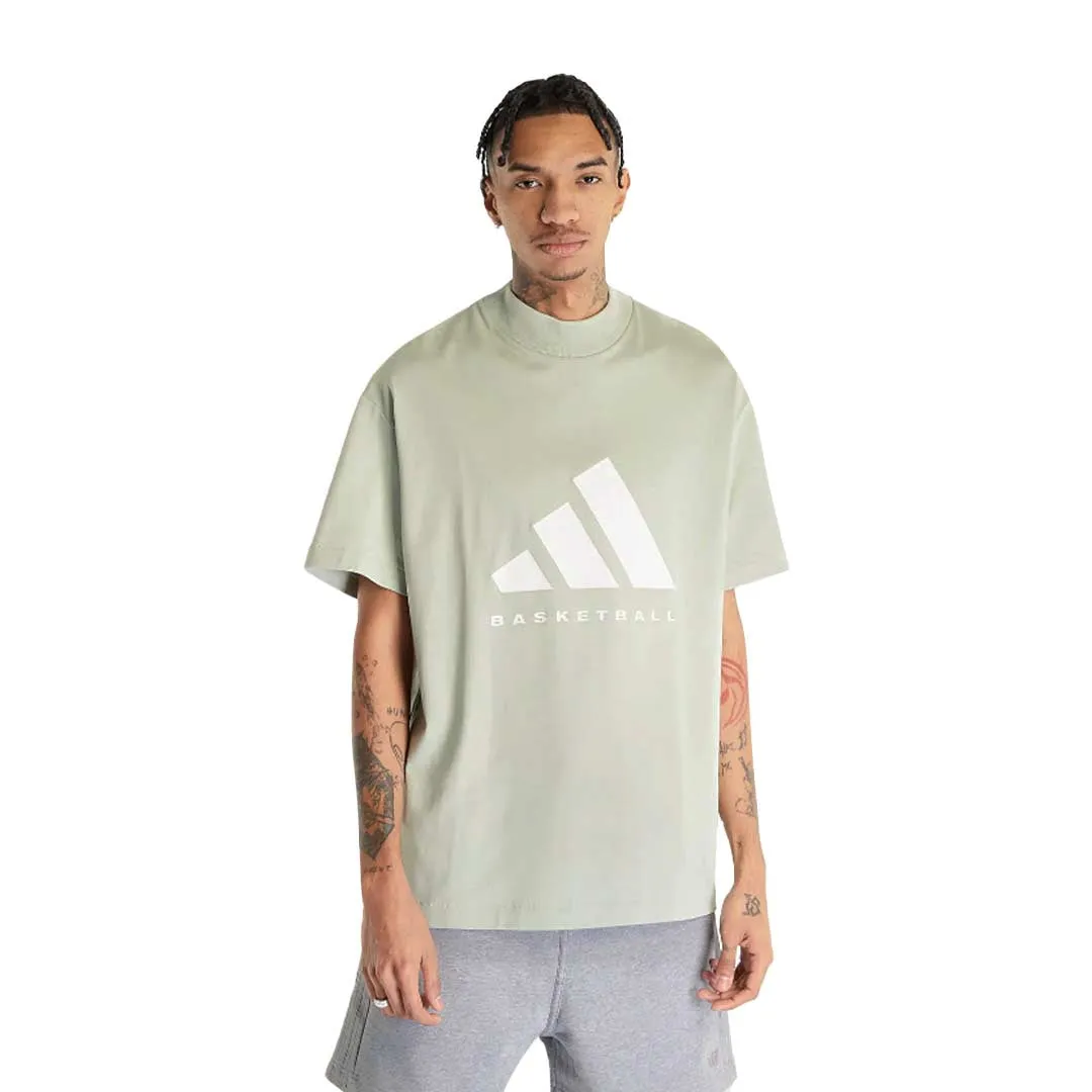 adidas - Unisex Basketball Short Sleeve T-Shirt (IA3446) Canvas Make
