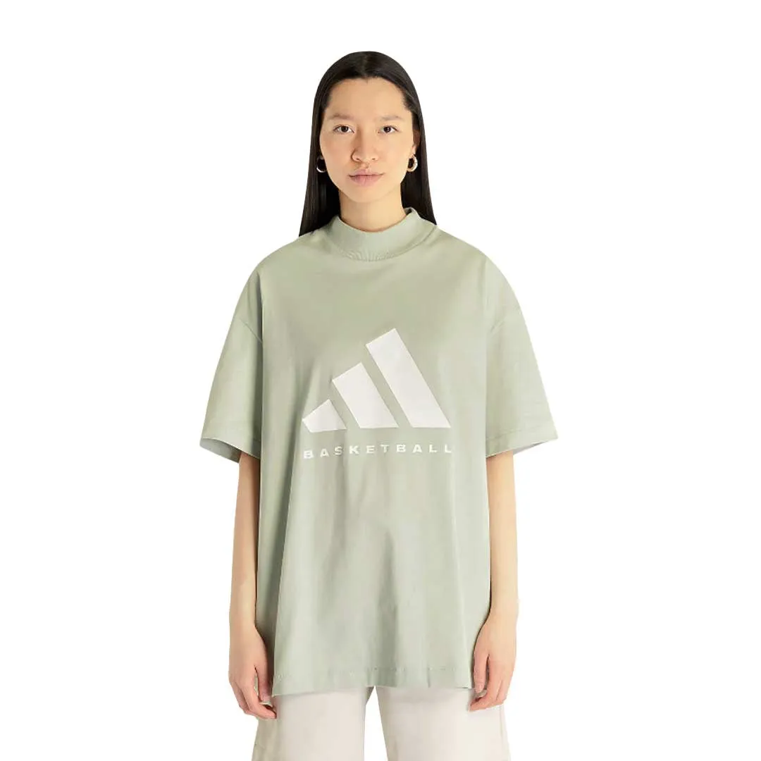 adidas - Unisex Basketball Short Sleeve T-Shirt (IA3446) Stretch Material