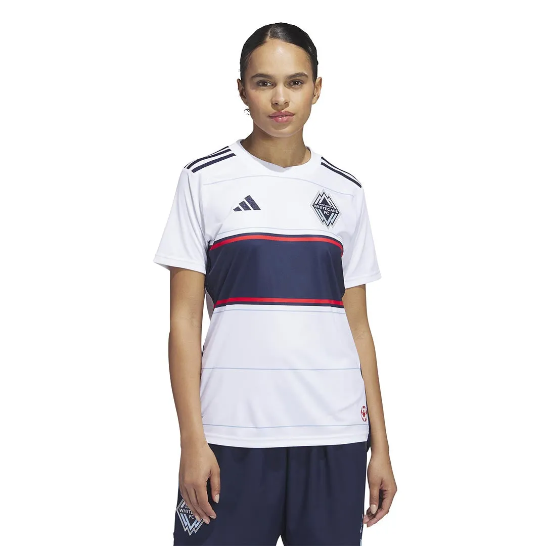 adidas - Women Vancouver Whitecaps FC 23/24 Home Jersey (HU1388) Strong Zip Flexible Shoulder