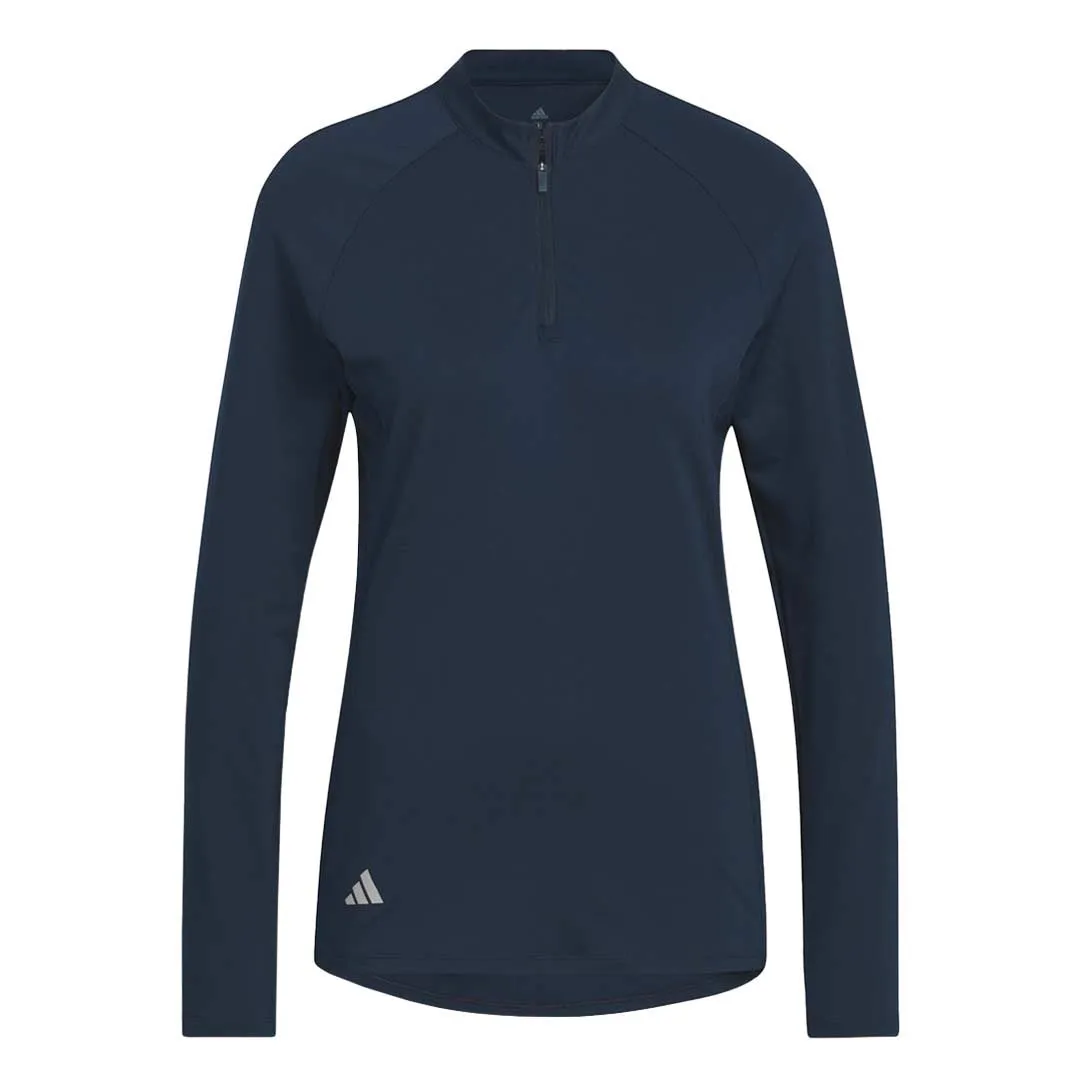 adidas - Women's 1/4 Zip Long Sleeve Polo (HY3974) Casual Outdoor Look