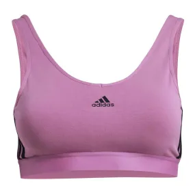 adidas - Women's 3-Stripes Sports Bra (HL4453) Neutral palette Velcro Fasten