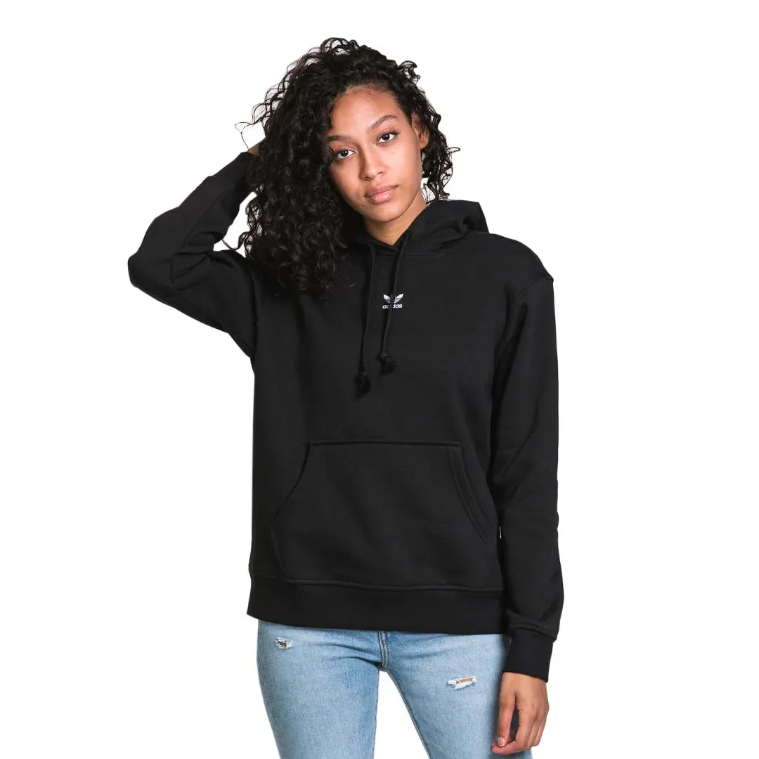 RibbedKnitCollar Convertible Collar adidas - Women's Adicolor Essentials Fleece Hoodie (H34725)