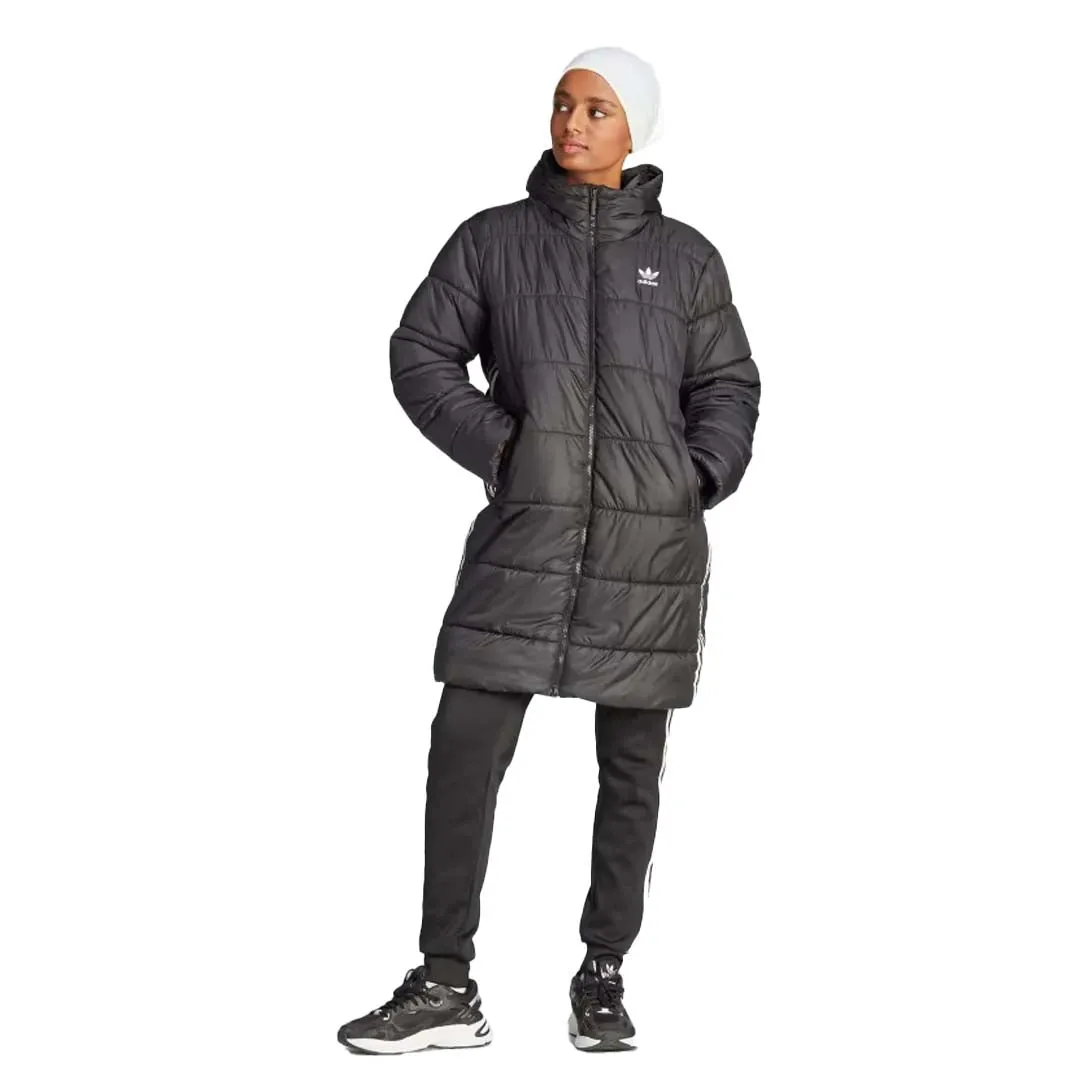 adidas - Women's Adicolor Long Jacket (II8456) Softshell Technology Subtle Design Detail