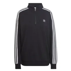 adidas - Women's Adicolor Trefoil 1/4 Zip Sweatshirt (II6087) Adjustable hood design
