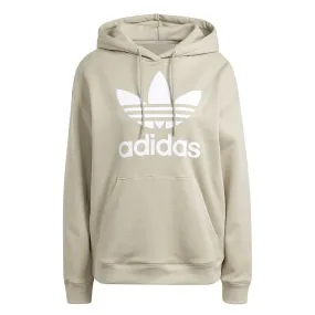 understated look WaterRepellentExterior adidas - Women's Adicolor Trefoil Hoodie (IK6471)