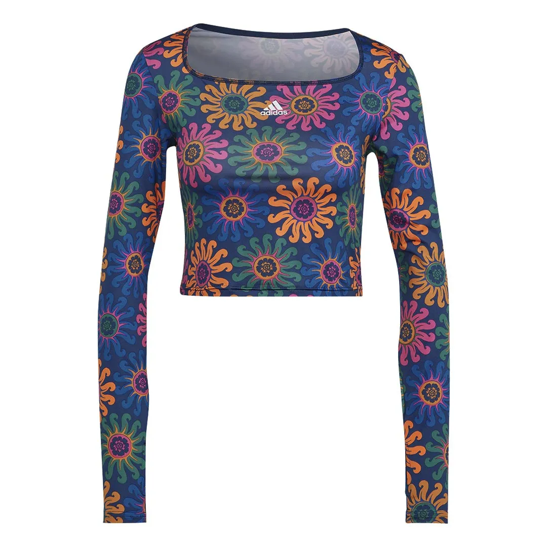 CompactPacking adidas - Women's adidas x FARM Rio Crop Long Sleeve T-Shirt (IM2360)