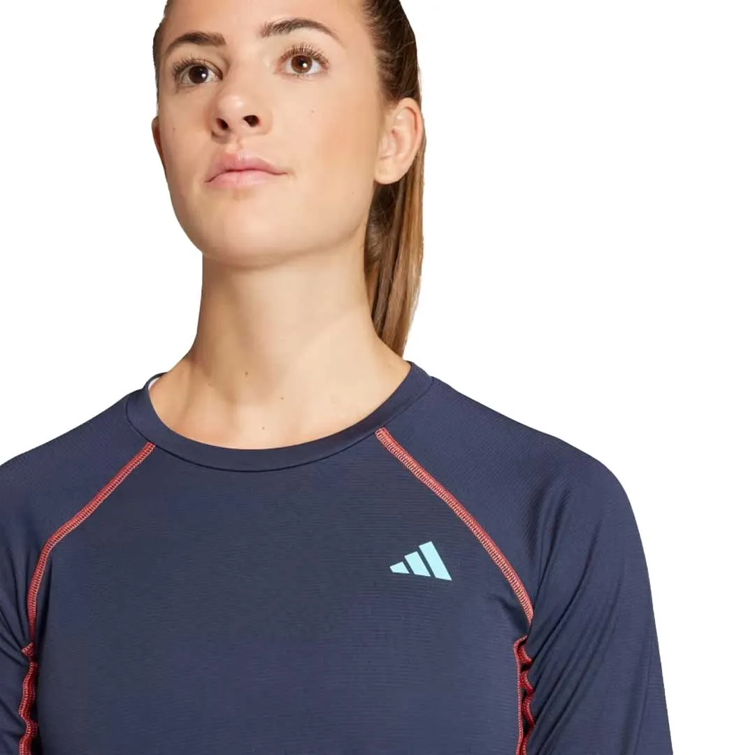 Adjustable Cuffs ReinforcedElasticHem adidas - Women's Adizero Running LS T-Shirt (IK6548)