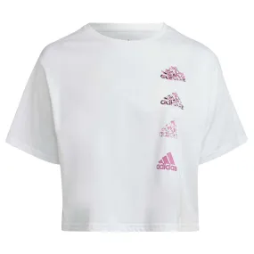 Light Activated Cooling adidas - Women's Aeroready Crop Graphic T-Shirt (Plus Size) (HM1288)