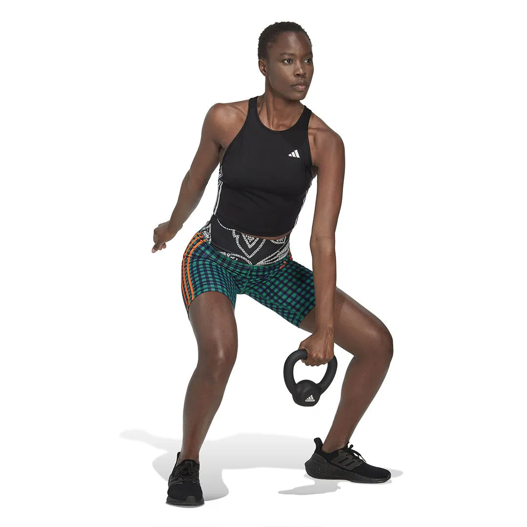 adidas - Women's AEROREADY Made For Training 3-Stripes Crop Tank Top (HN1049) Ventilated Back