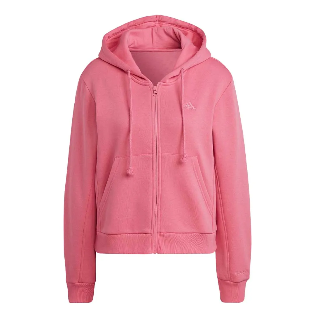 SeamlessShoulderPanels Bonded Fabric adidas - Women's All SZN Fleece Full-Zip Hoodie (IM0316)