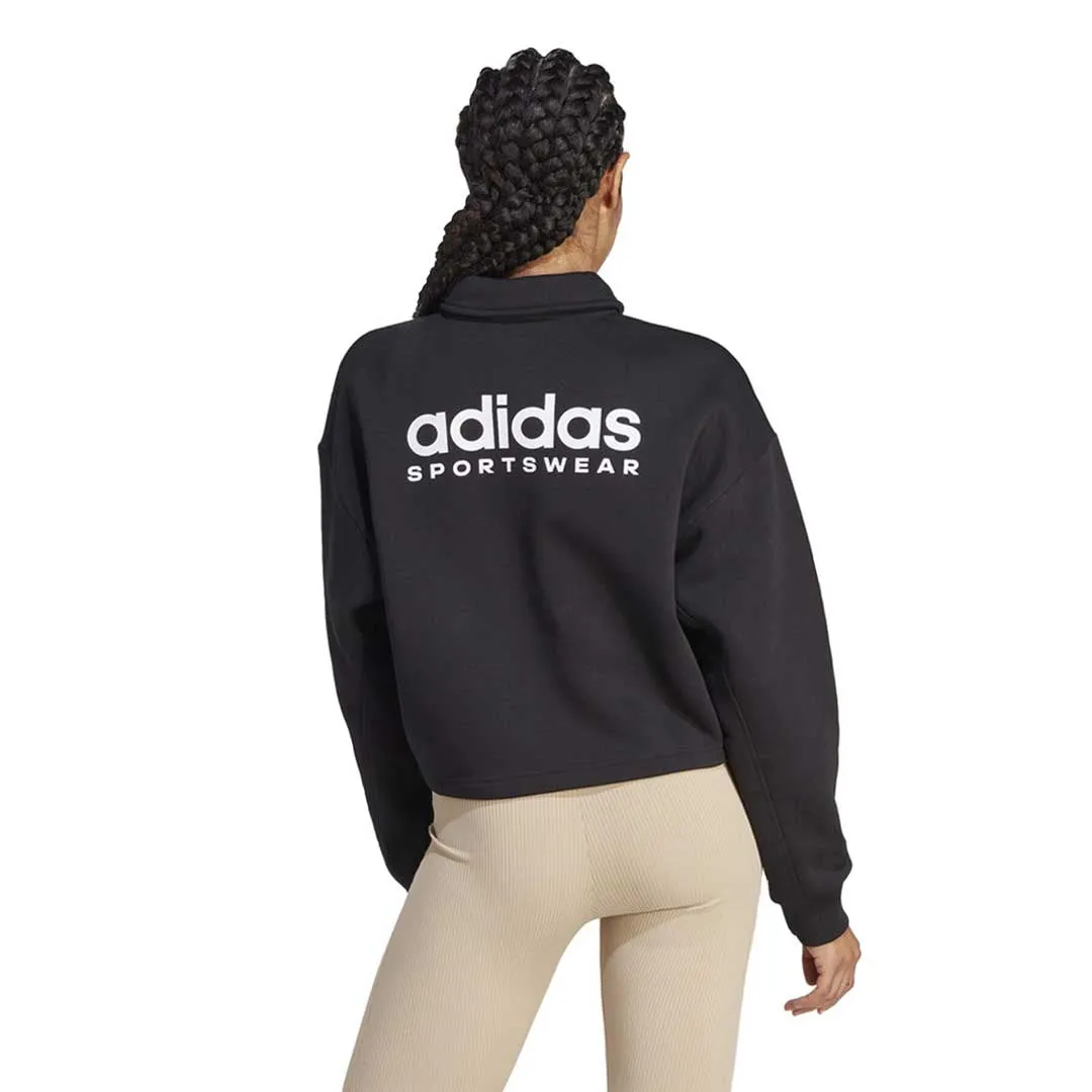 adidas - Women's All SZN Fleece Graphic Polo Sweatshirt (IL1514) City Ready