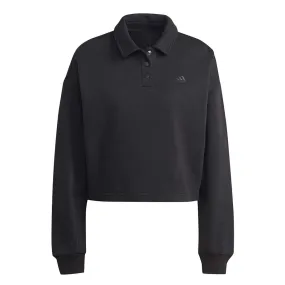 Non Irritating Tags adidas - Women's All SZN Fleece Graphic Polo Sweatshirt (IL1514)