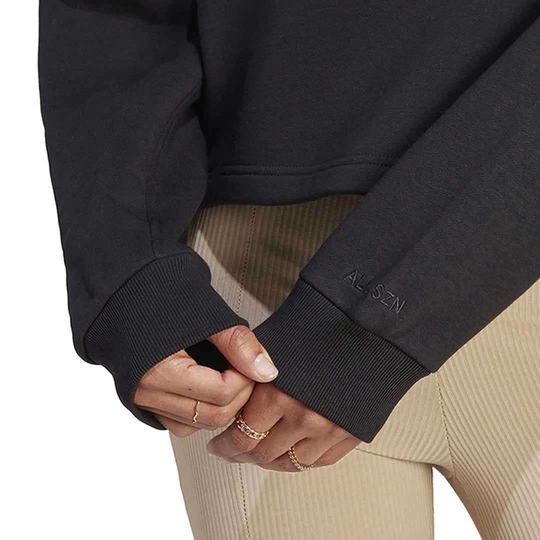 PFC Free Waterproofing Matte Finish adidas - Women's All SZN Fleece Graphic Polo Sweatshirt (IL1514)