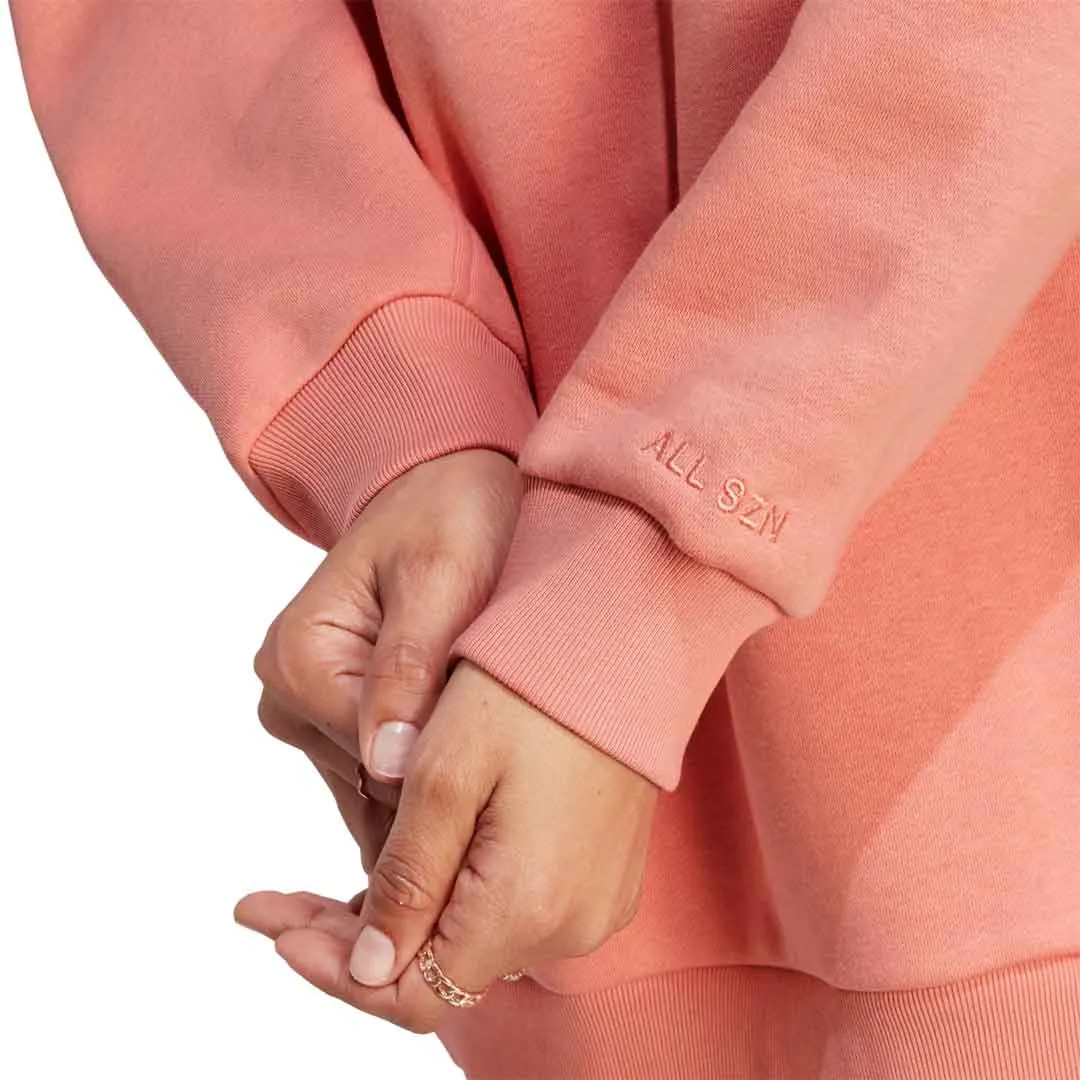 Smooth Flat Collar adidas - Women's All SZN Fleece Graphic Sweatshirt (IL3242)