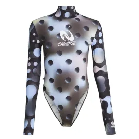 Everyday Look Smooth Zipper Glides adidas - Women's Allover Print Bodysuit (H49673)