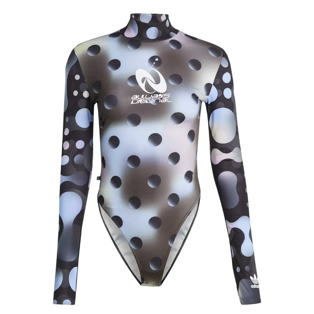 Everyday Look Smooth Zipper Glides adidas - Women's Allover Print Bodysuit (H49673)