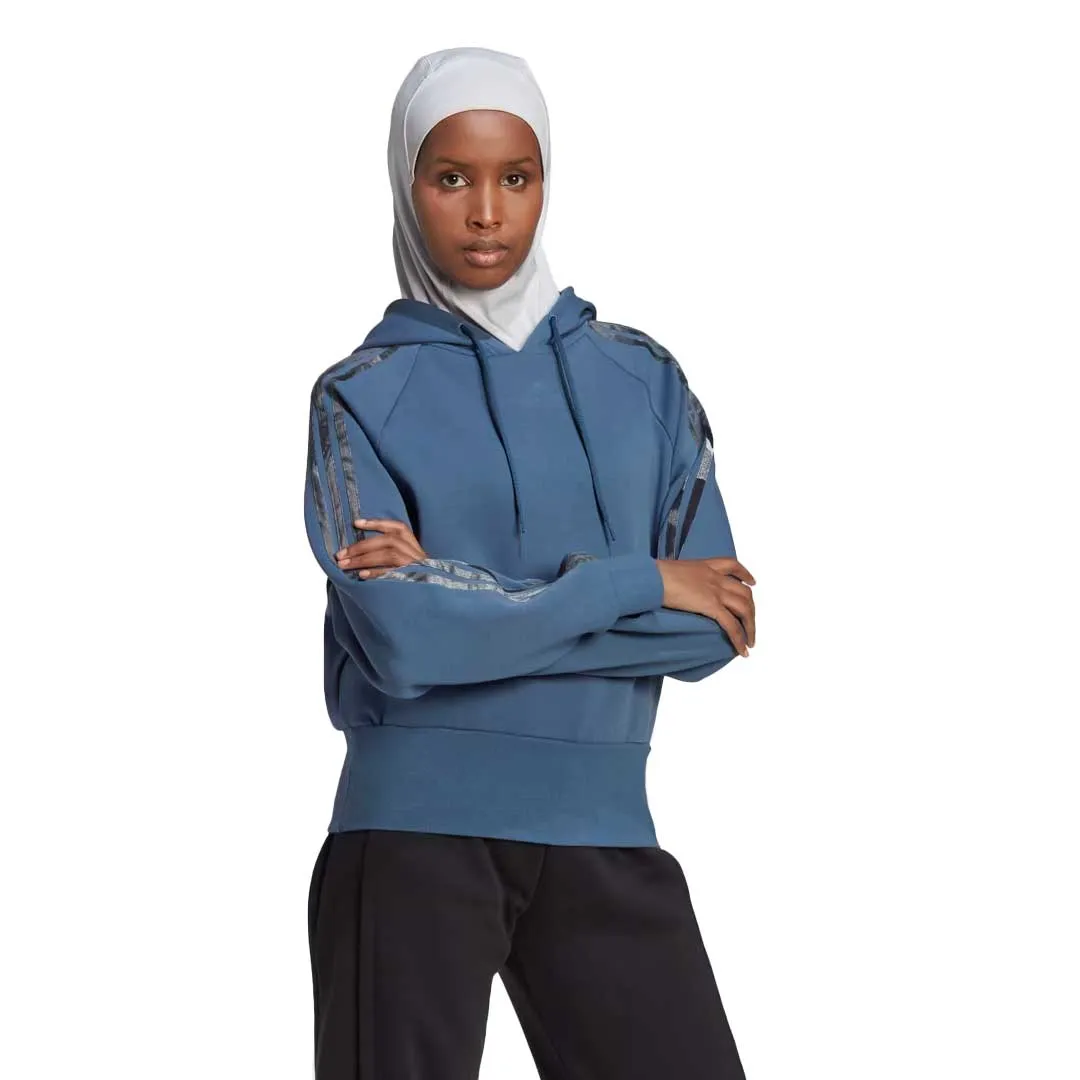Hypoallergenic Fiber Filling adidas - Women's Allover Print Hoodie (HP0792)
