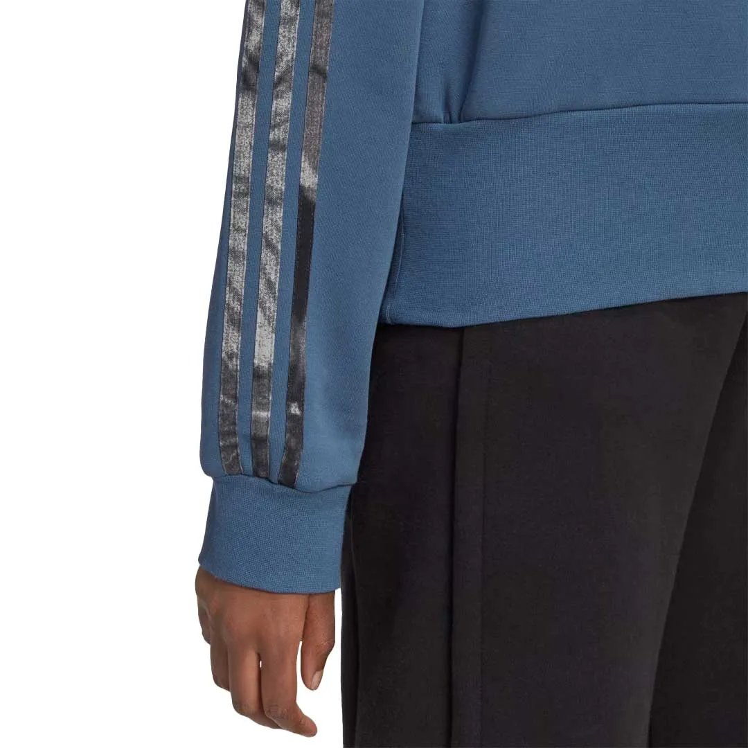 adidas - Women's Allover Print Hoodie (HP0792) Stretch Fit Quilted Insulation