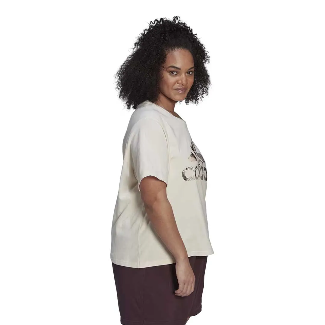 adidas - Women's Allover Print Regular T-Shirt (Plus Size) (HN5281) Interchangeable Liners