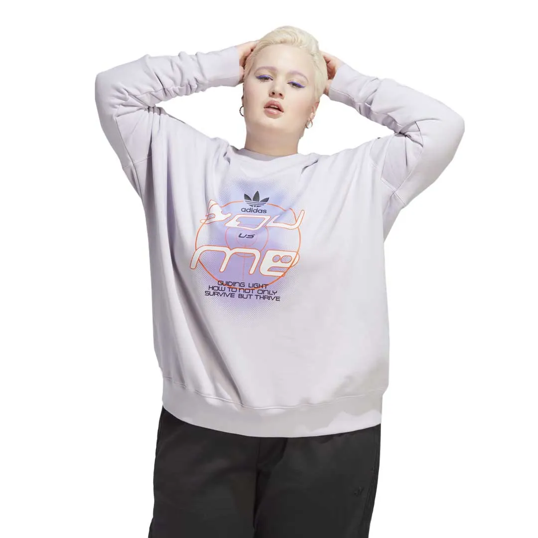 adidas - Women's Always Original Sweatshirt (Plus Size) (IC4969) Seamless Shoulder Construction
