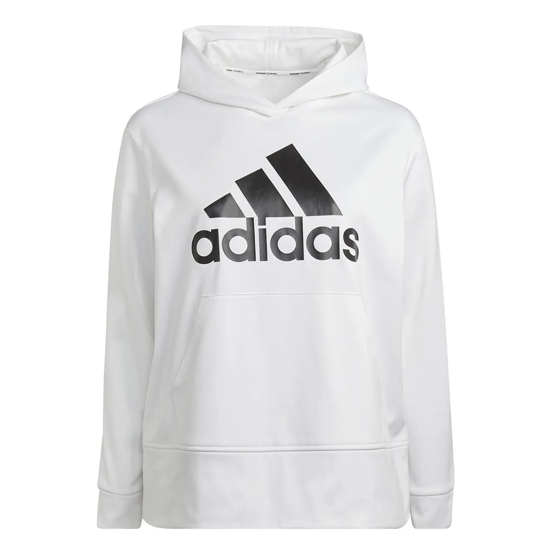 Comfortable lining Breathable Softshell Layer adidas - Women's Badge Of Sport Logo Hoodie (Plus Size) (HJ9744)
