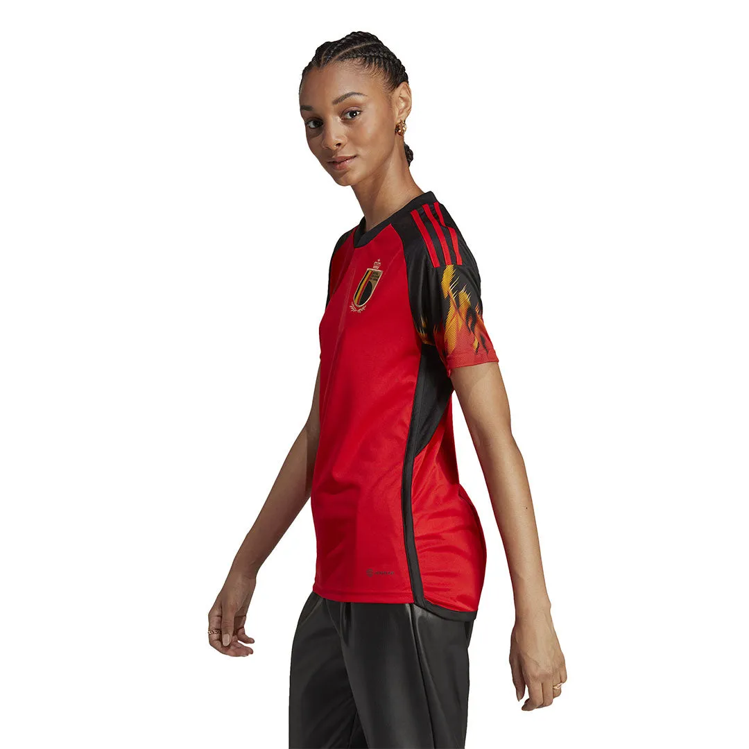 Taped Neckline Midweight Layer adidas - Women's Belgium 22 Home Jersey (HE6631)