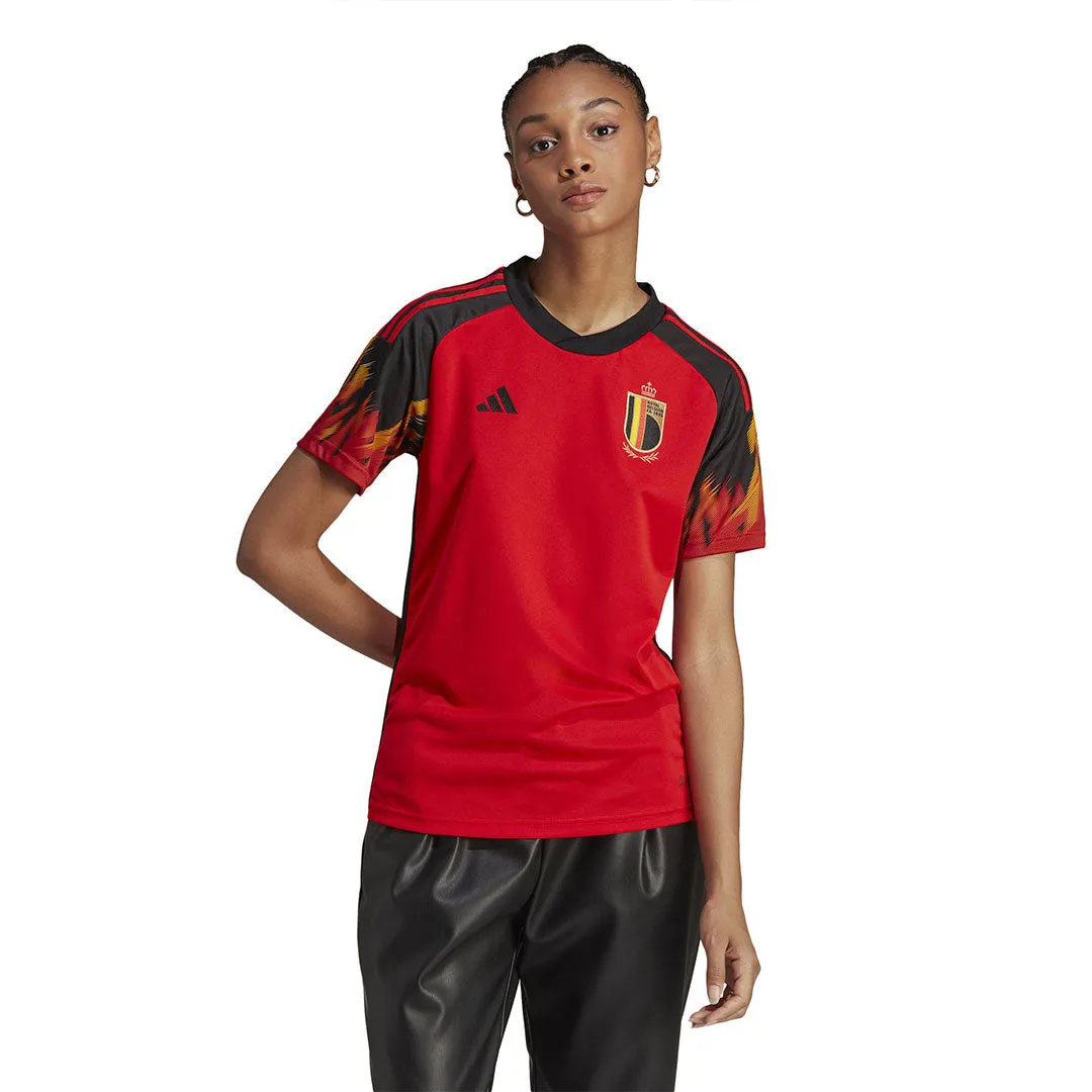 adidas - Women's Belgium 22 Home Jersey (HE6631) Multi Layer Design
