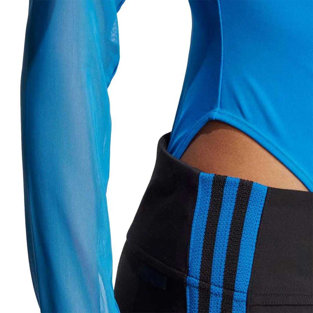 Foldable Collar adidas - Women's Blue Version Santiago Bodysuit (HR3416)