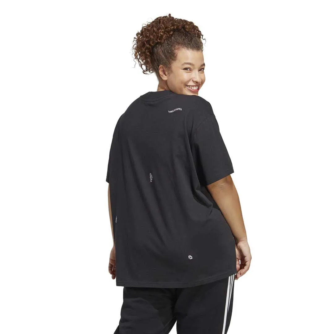 Subtle Design Detail AntiStatic Inner Layer adidas - Women's Bluv Boyfriend Short Sleeve T-Shirt (Plus Size) (IC0813)
