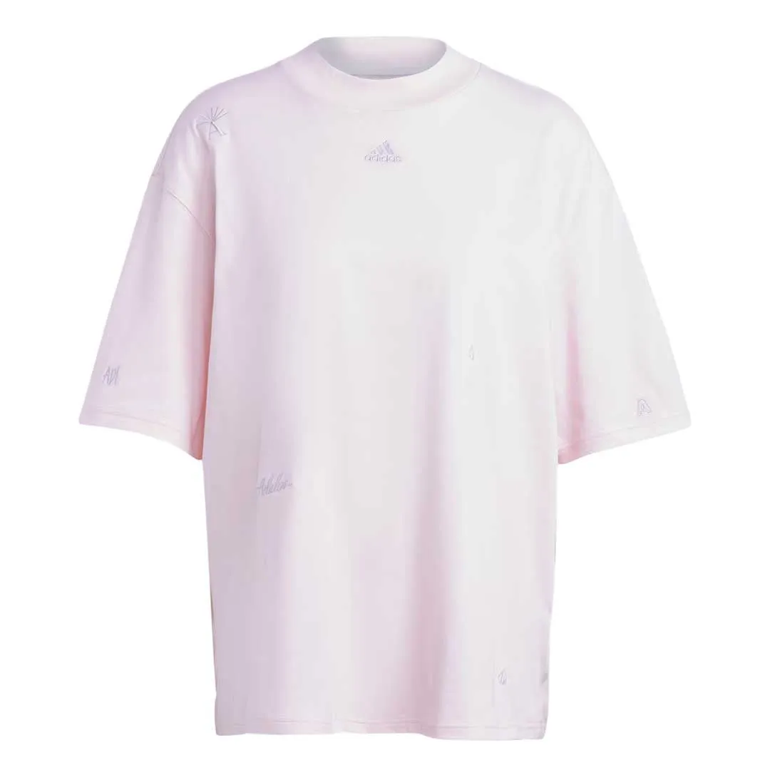 adidas - Women's Bluv Boyfriend T-Shirt (Plus Size) (IC8690) Windbreaker Style