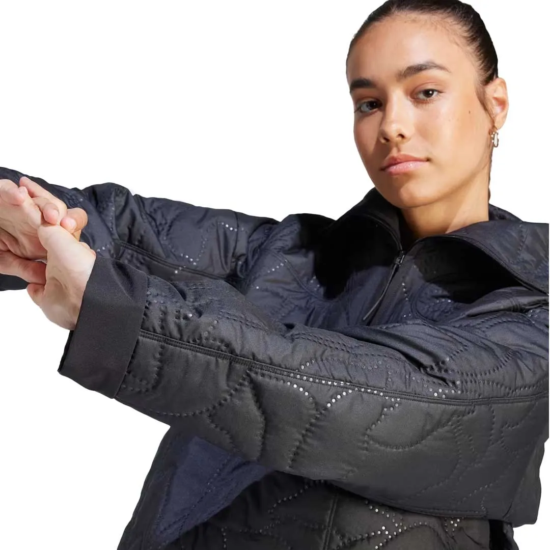 adidas - Women's City Escape Quilted Half-Zip Sweatshirt (IM4959) YKK Fasteners QuiltedPattern