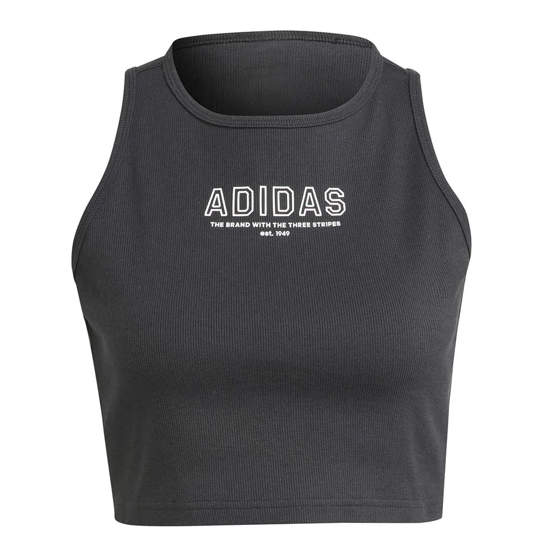 Heat Sealed Edges Eco Certified Textile adidas - Women's Crop Sleeveless Top (IR8373)