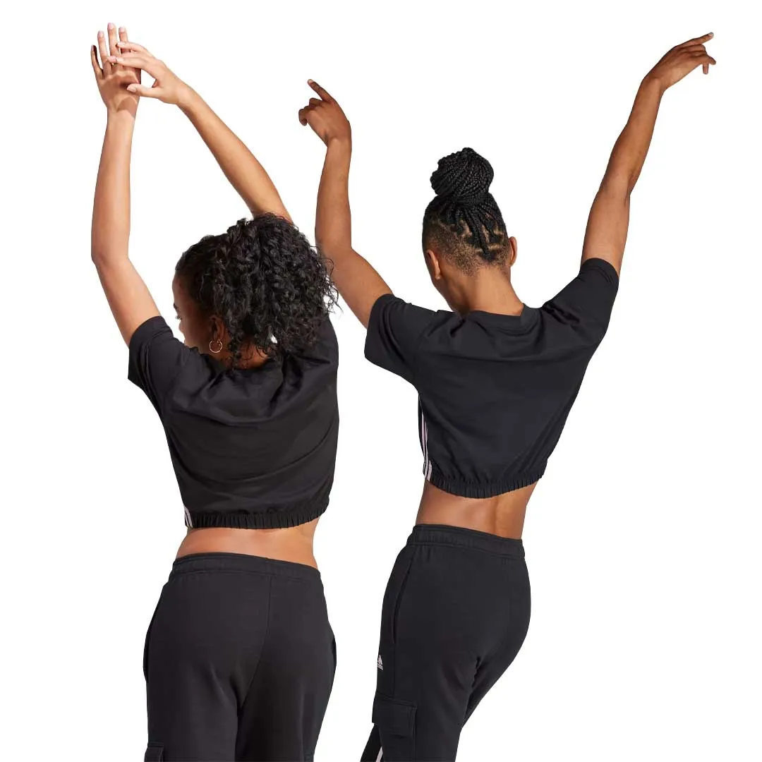 Easy Wear adidas - Women's Dance 3-Stripes Crop T-Shirt (IA3184)