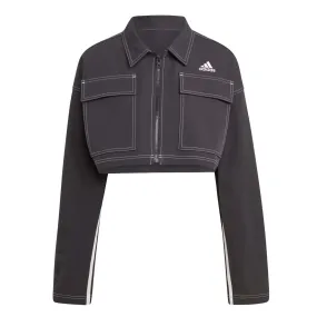 adidas - Women's Dance Crop Jacket (IB4751) Wet Wicking Crisp Layer