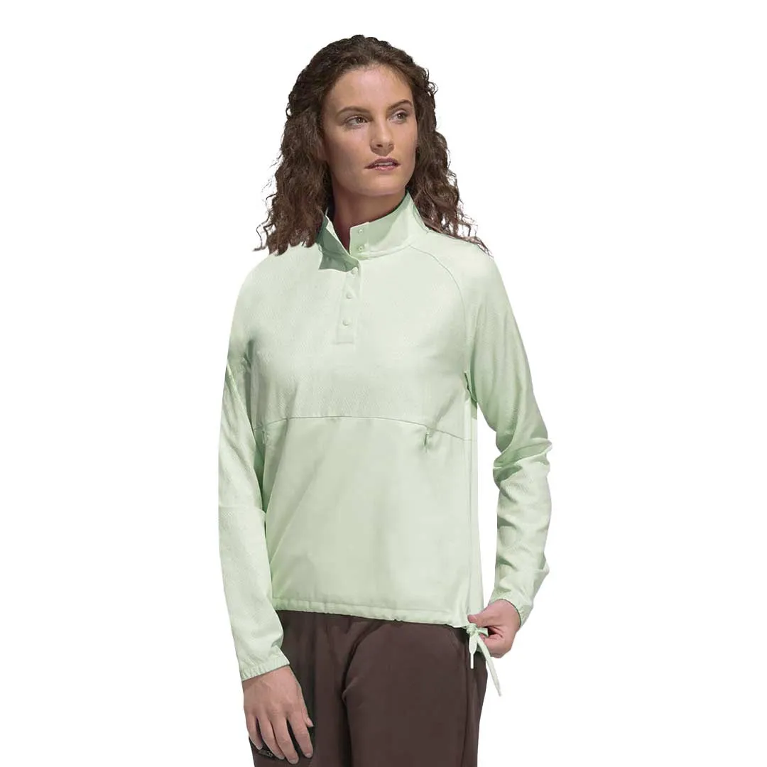 Teflon Coated adidas - Women's Embossed 1/4 Snap Pullover (HG6991)