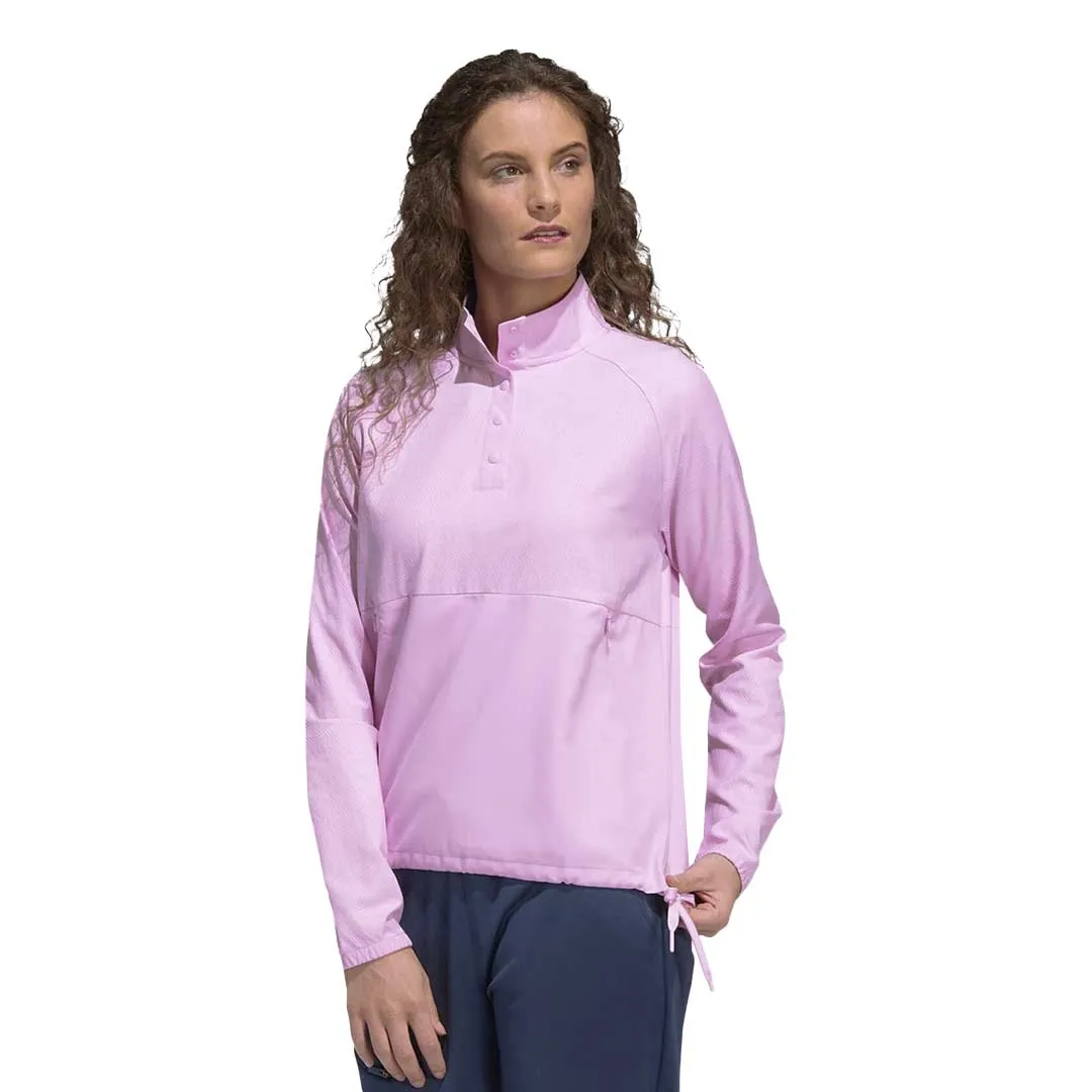 Eco Friendly Textile adidas - Women's Embossed 1/4 Snap Pullover (HG6992)