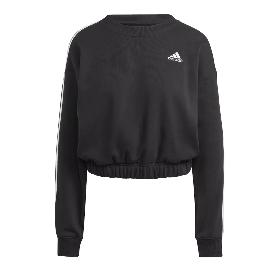 Neutral Look adidas - Women's Essentials 3-Stripes Crop Sweatshirt (HR4926)