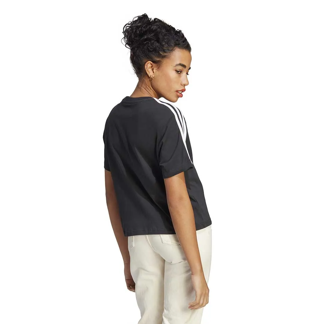 Weekday Street Look adidas - Women's Essentials 3 Stripes Crop T-Shirt (HR4913)
