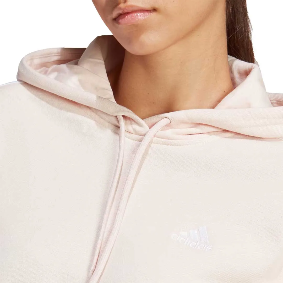 Glow In Dark Accents adidas - Women's Essentials 3-Stripes French Terry Crop Hoodie (IC9914)