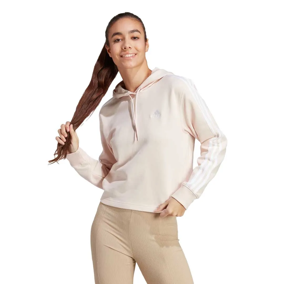 Flexible Knit adidas - Women's Essentials 3-Stripes French Terry Crop Hoodie (IC9914)