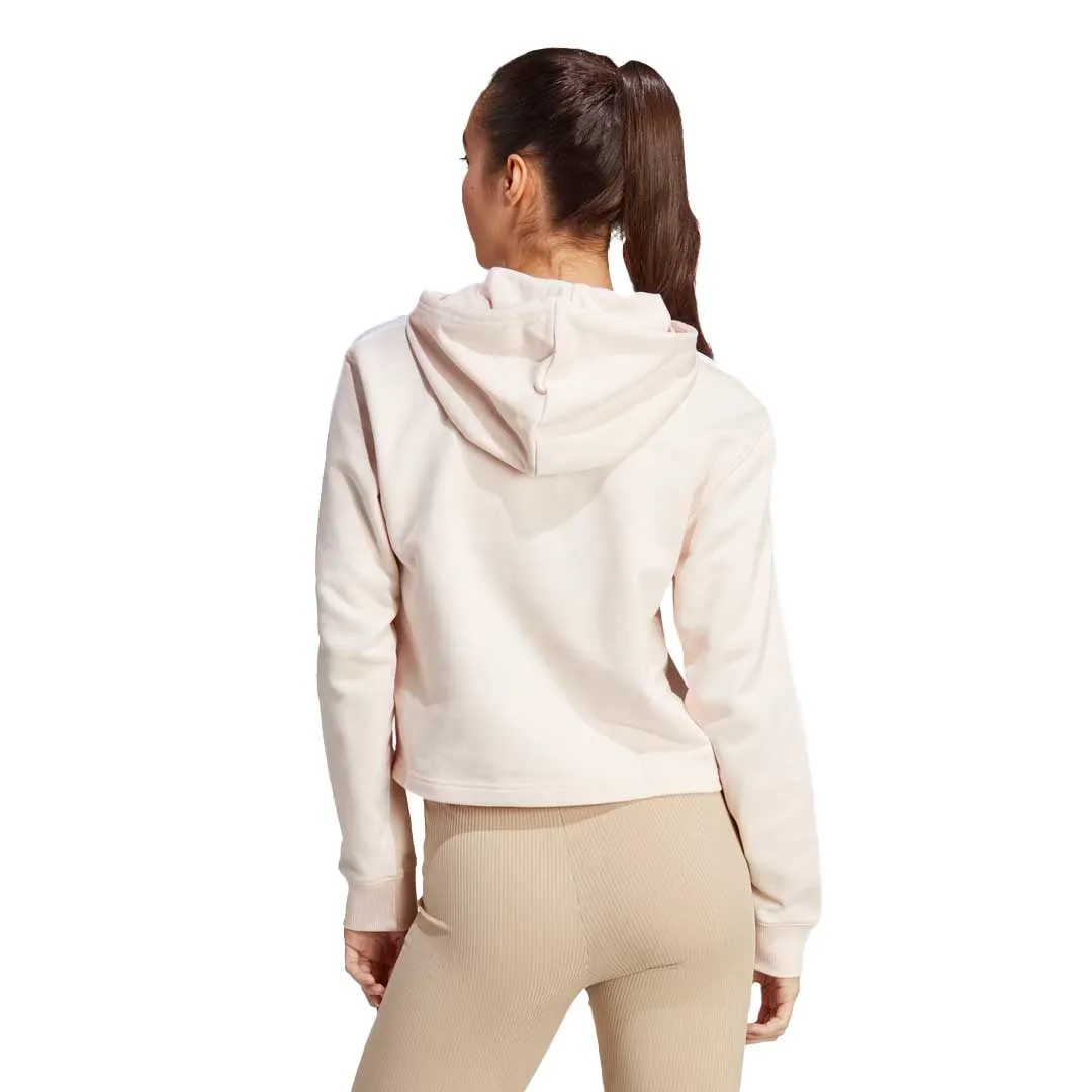 Weekend Ready SoftshellMaterial adidas - Women's Essentials 3-Stripes French Terry Crop Hoodie (IC9914)