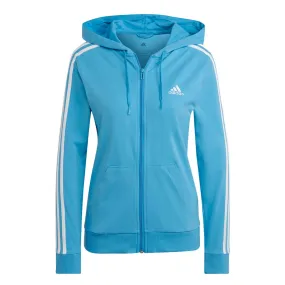 Rubberized Zippers adidas - Women's Essentials 3-Stripes Full-Zip Hoodie (HL2057)