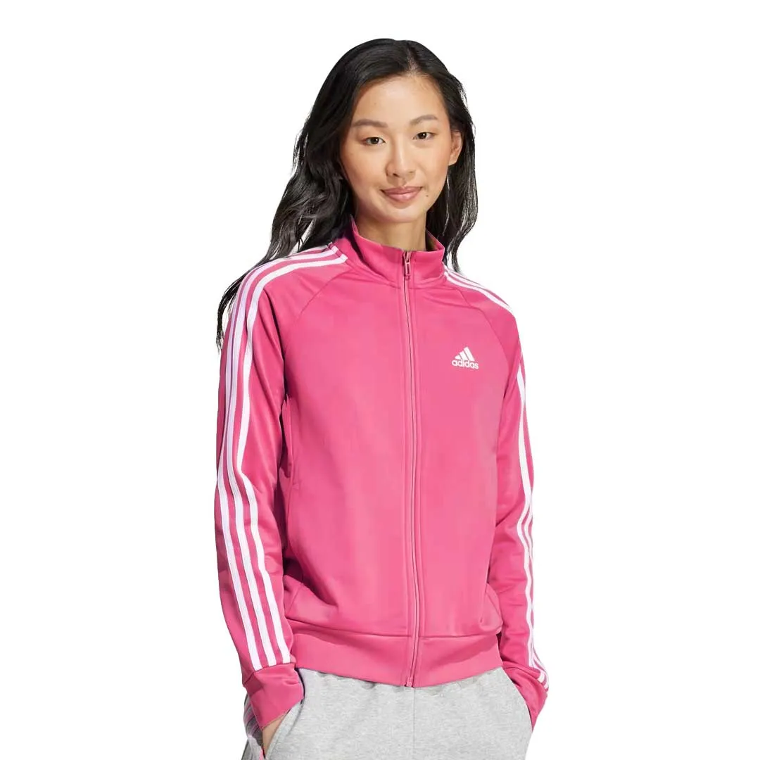 Classic Fit Cut Houndstooth Print adidas - Women's Essentials 3-Stripes Track Top (IC0766)
