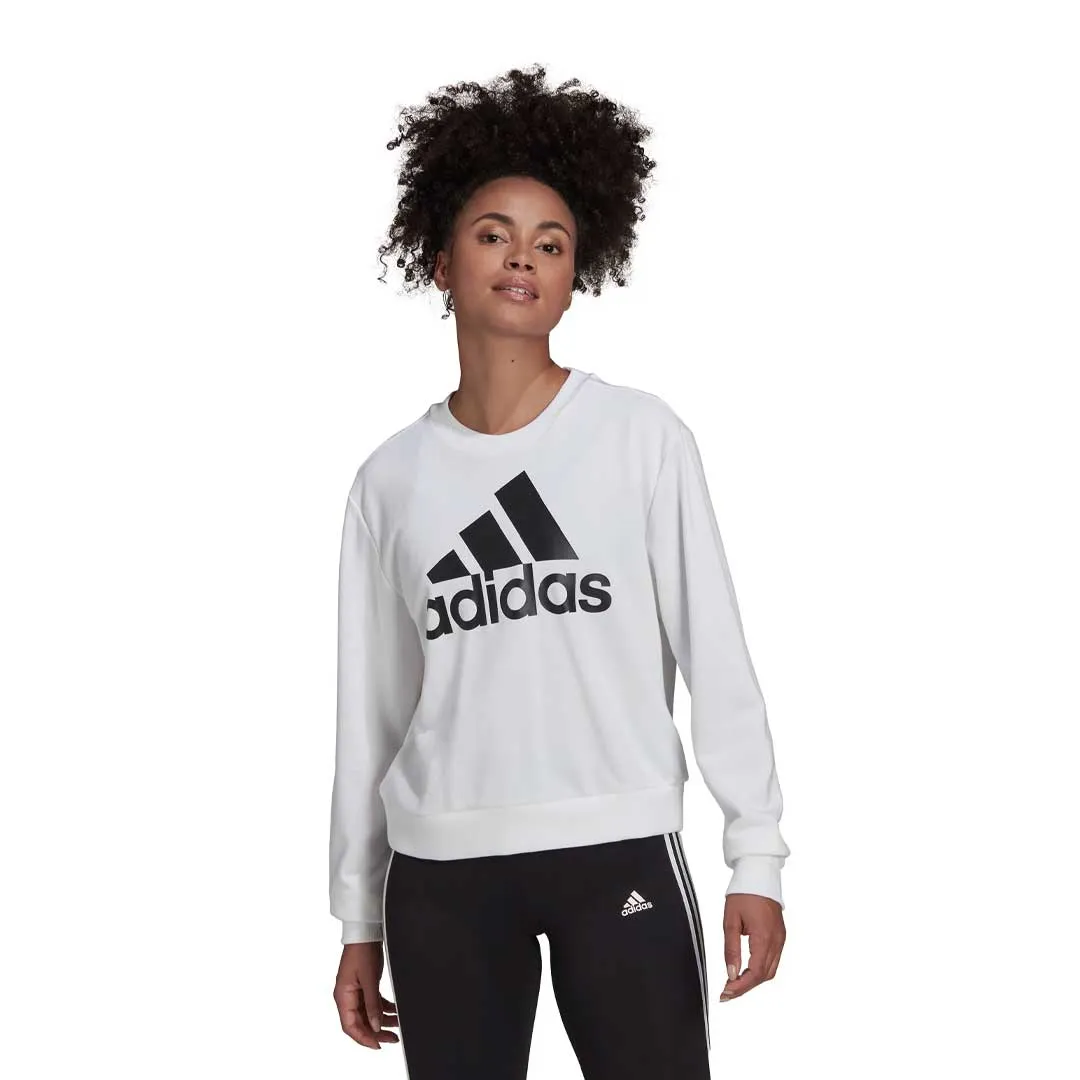 High Density Weave adidas - Women's Essentials Logo Loose Sweatshirt (HD1783)